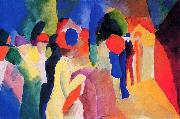 Mit gelber Jacke August Macke